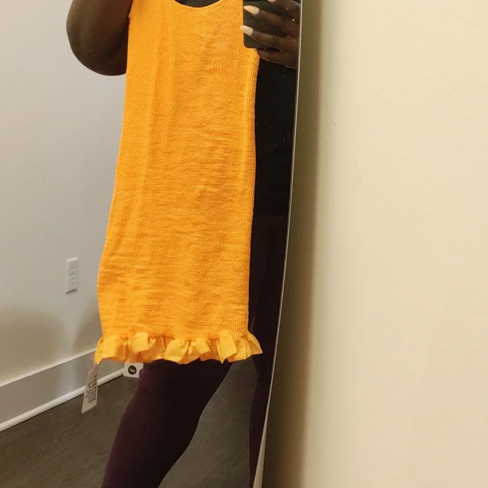 🍊 Orange/ Apricot Beach 🏖️ cover up - Picture 3 of 8